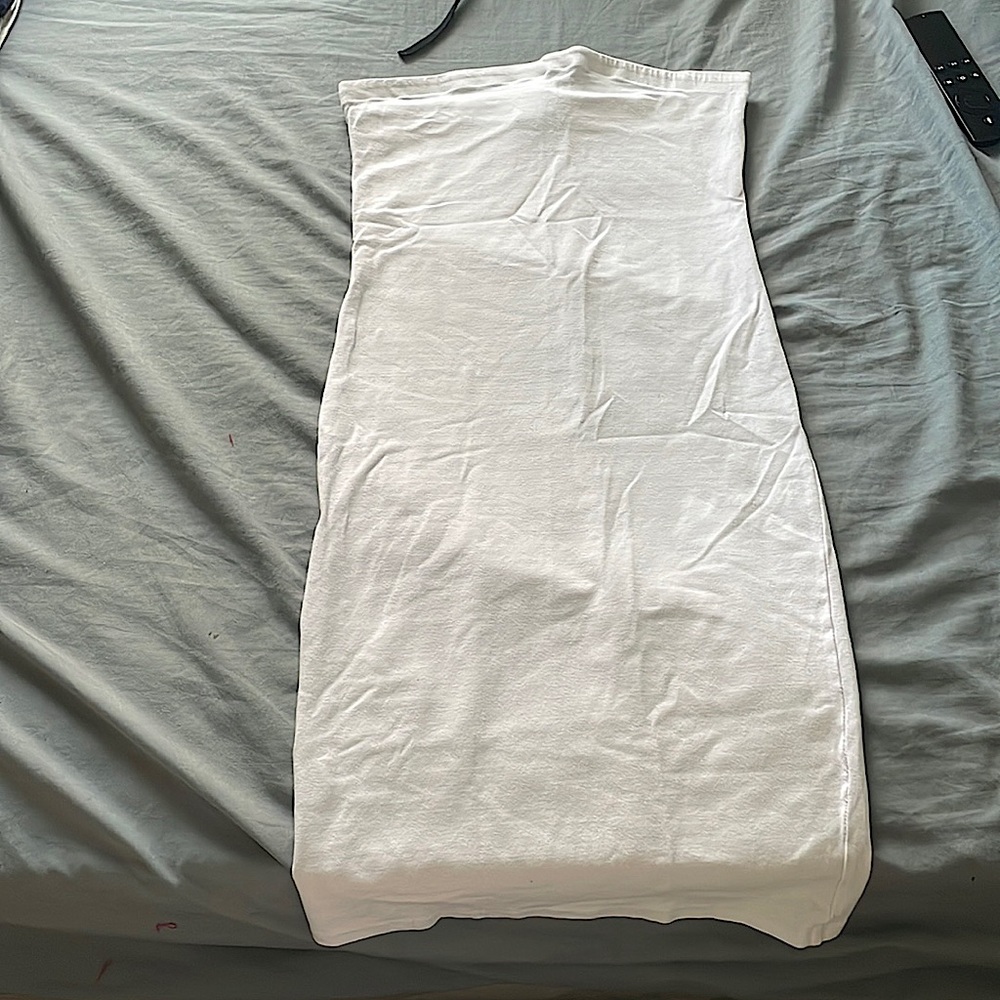 White off-shoulder dress